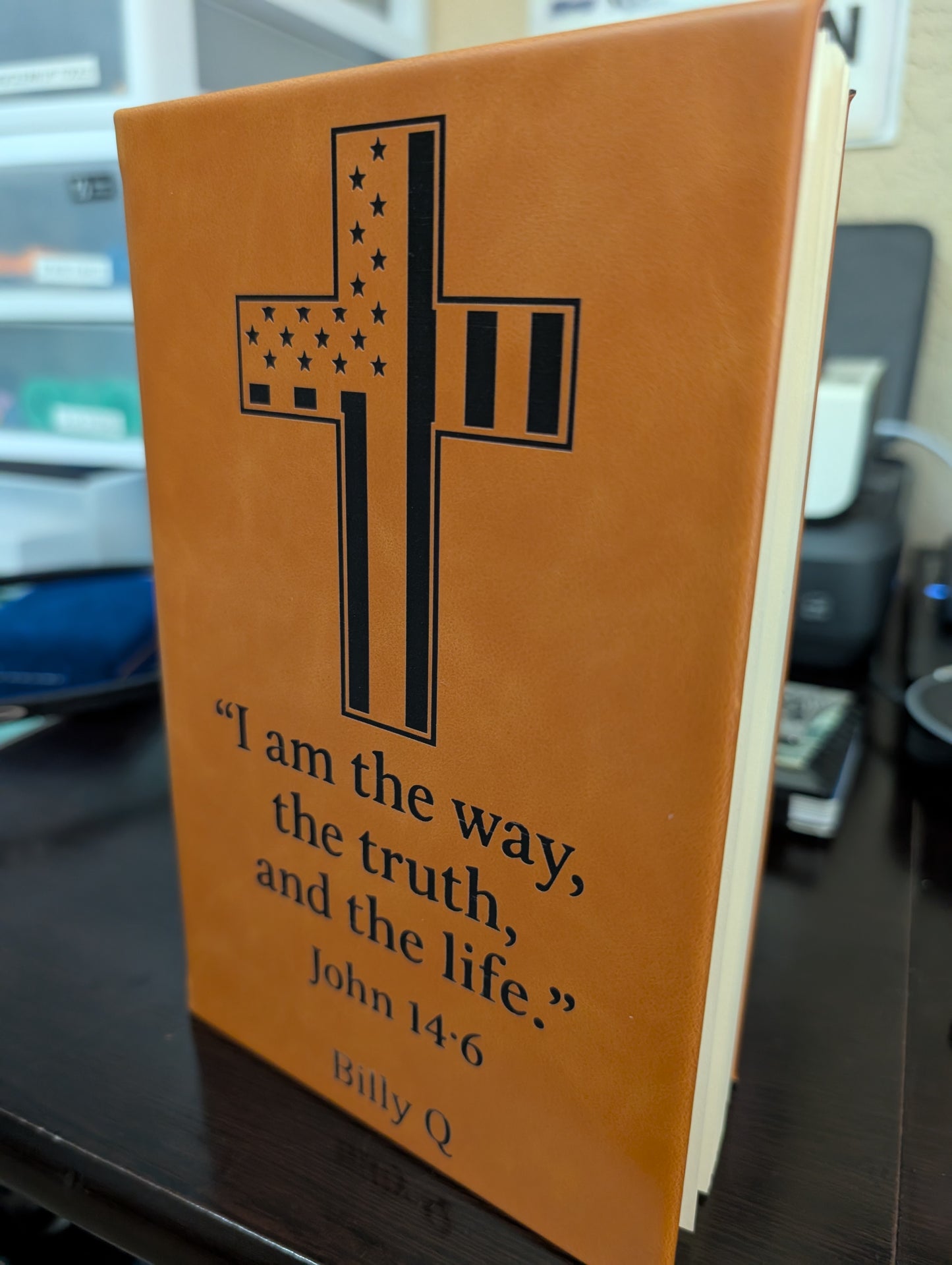 Custom Engraved Leather Journal